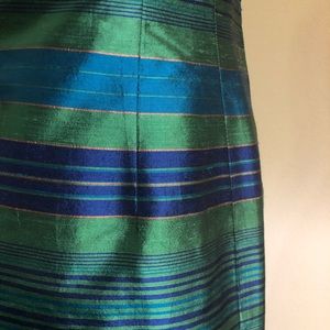 058 Depeche Yves Gossette MODE 100% Silk Sleeveless Gorgeous Color Dress  Size 4